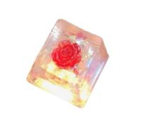 Javoryxh Tecla de resina OEM de altura para teclados mecánicos, retroiluminación, tecla de flor, para teclado de computadora de juegos, 1 pieza de actualización de teclado de oficina