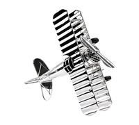 Javoryxh Vuelo Europeo Modelo De Avión Plata Galvanizada Lujo Decoración del Hogar para Sala Estar Exhibición Oficina para Coleccionistas Decoraciones Plata Galvanizada