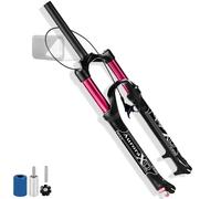 JAVPTAV 26/27,5/29, recorrido del muelle, 140 mm, horquilla delantera para bicicleta de montaña con suspensión neumática, 1 1/8 tubo recto/cónico QR 9 mm XC AM horquilla de bicicleta con ajuste de