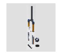 JAVPTAV Horquilla de suspensión para bicicleta de montaña, 26/27,5/29 pulgadas, 1 1/8 pulgadas, horquilla de aire recta, recorrido del muelle, freno de disco de 120 mm, horquilla delantera de freno de