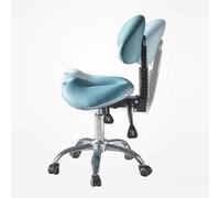 JAVPTAV Taburete Giratorio ergonómico con Respaldo for higienista Dental, Silla de salón Ajustable y ecológica con función de Rodadura