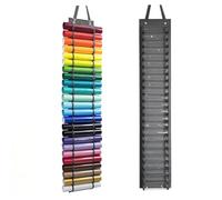 JAWAI Casillas Organizador de Rollo de Vinilo Soporte Gris | Organizador Para Papel De Vinilo, Ideal para guardar materiales de transferencia térmica, papel y papel de regalo