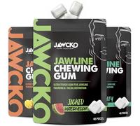 JAWCKO Paquete de 3 gomas de mascar ultrarresistentes Jawline | Obtén una mandíbula más fuerte y cuadrada | Dureza 15X | Goma dura para entrenamiento de mandíbula | cincel, esculpe y tonifica tu