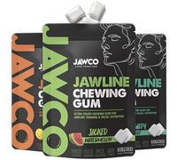 JAWCO - Goma de mascar ultrarresistente, paquete de 3 unidades, obtén una mandíbula más fuerte y cuadrada, dureza 15X, goma dura para entrenamiento de mandíbula, cincel, esculpe y tonifica tu