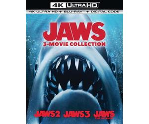 Jaws 3-Movie Collection - 4K Ultra HD + Blu-ray + Digital [4K UHD]