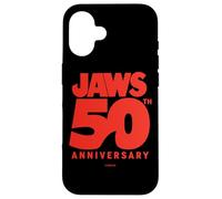 Jaws 50th Anniversary Bold Logo Shark Fin Carcasa para iPhone 16