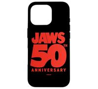 Jaws 50th Anniversary Bold Logo Shark Fin Carcasa para iPhone 16 Pro