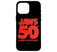 Jaws 50th Anniversary Bold Logo Shark Fin Carcasa para iPhone 16 Pro Max