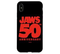 Jaws 50th Anniversary Bold Logo Shark Fin Carcasa para iPhone XS Max