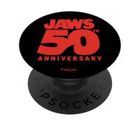Jaws 50th Anniversary Bold Logo Shark Fin PopSockets PopGrip Adhesivo