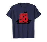 Jaws 50th Anniversary Fear in Red and Black Camiseta