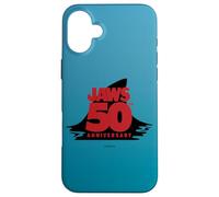 Jaws 50th Anniversary Fear in Red and Black Carcasa para iPhone 16 Plus