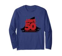 Jaws 50th Anniversary Fear in Red and Black Manga Larga