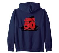 Jaws 50th Anniversary Fear in Red and Black Sudadera con Capucha