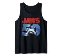 Jaws 50th Anniversary Logo Front & Back Camiseta sin Mangas