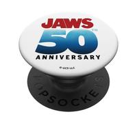 Jaws 50th Anniversary Logo Gradient PopSockets PopGrip Adhesivo