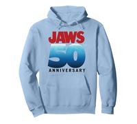 Jaws 50th Anniversary Logo Gradient Sudadera con Capucha, Unisex para Adultos, Azul Polvoriento, XXL