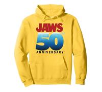 Jaws 50th Anniversary Logo Gradient Sudadera con Capucha, Unisex para Adultos, Limón, S