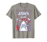 Jaws 50th Anniversary Poster Americans Style 2-Sided Camiseta