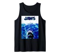 Jaws 50th Anniversary Poster Blue Halftone 2-Sided Camiseta sin Mangas