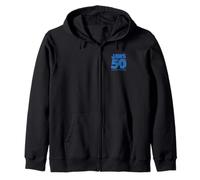 Jaws 50th Anniversary Poster Blue Halftone 2-Sided Sudadera con Capucha