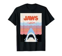 Jaws 50th Anniversary Poster Wave Lines Front & Back Camiseta