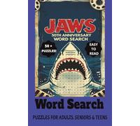 Jaws 50th Anniversary Word Search Puzzles for Adults, Seniors and Teens | Great GIfts