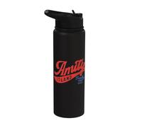 Jaws Amity Island Family Trip 2027 Front & Back Stainless Steel Insulated Water Bottle