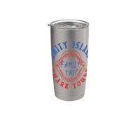 Jaws Amity Island Family Trip 2028 Shark Tours Vaso térmico de acero inoxidable de doble pared