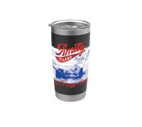 Jaws Amity Island Family Trip Shark tours 2026 Vaso térmico de acero inoxidable de doble pared