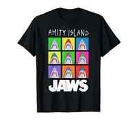 Jaws Amity Island Pop Art Sharks Camiseta