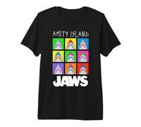 Jaws Amity Island Pop Art Sharks Camiseta Premium