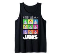 Jaws Amity Island Pop Art Sharks Camiseta sin Mangas