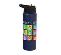 Jaws Amity Island Pop Art Sharks Stainless Steel Insulated Water Bottle