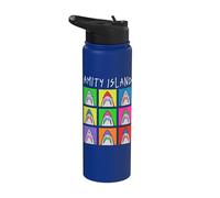 Jaws Amity Island Pop Art Sharks Stainless Steel Insulated Water Bottle