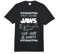Jaws Amity Island Sun Surf & Sharks Comfort Colors Adult Heavyweight T-Shirt