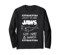 Jaws Amity Island Sun Surf & Sharks Manga Larga