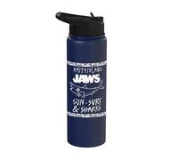 Jaws Amity Island Sun Surf & Sharks Stainless Steel Insulated Water Bottle