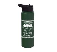 Jaws Amity Island Sun Surf & Sharks Stainless Steel Insulated Water Bottle