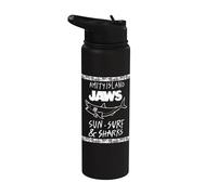 Jaws Amity Island Sun Surf & Sharks Stainless Steel Insulated Water Bottle