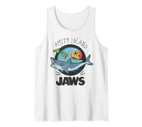 Jaws Amity Island Surf Scene Camiseta sin Mangas