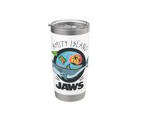 Jaws Amity Island Surf Scene Vaso térmico de acero inoxidable de doble pared