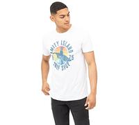 Jaws Amity Surf Shop Camiseta, Blanco, M para Hombre