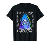 Jaws Beach Cerrado No Swimming Amity Police Camiseta