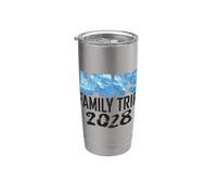 Jaws Family Trip 2028 Front & Back Vaso térmico de acero inoxidable de doble pared