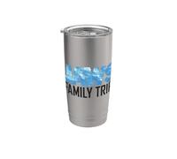 Jaws Family Trip Bigger Boat Front & Back Vaso térmico de acero inoxidable de doble pared