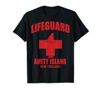 Jaws Lifeguard Amity Island New England Camiseta