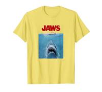 Jaws Oversize Poster Camiseta, Hombre, Limón, S