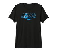 Jaws Shark Burst Logo Camiseta Premium