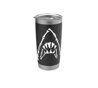 Jaws Shark Skeleton Vaso térmico de acero inoxidable de doble pared
